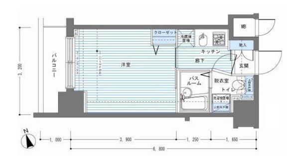レジディア銀座東の物件間取画像